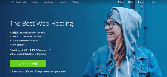 Bluehost 
ən yaxşı hosting
domen 